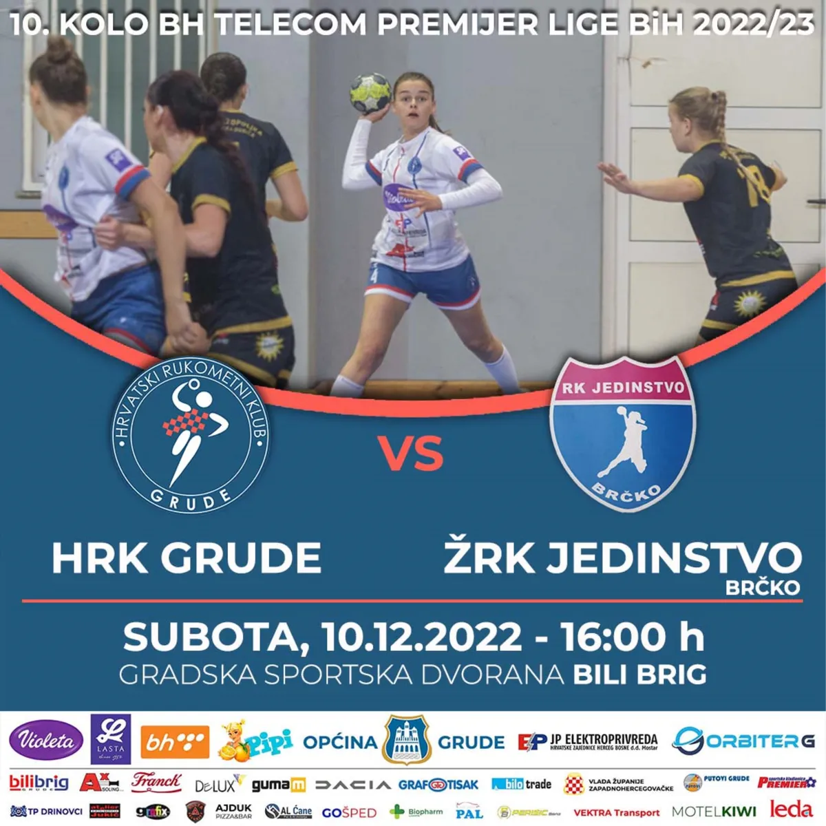 HRK Grude igra zadnju domaću utakmicu u 2022. protiv Jedinstva iz Brčkog