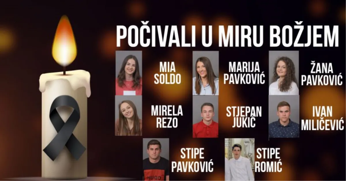 'U veselju novogodišnje noći zvone osmijesi vas osam raspjevanih, zagrljenih, usnulih'
