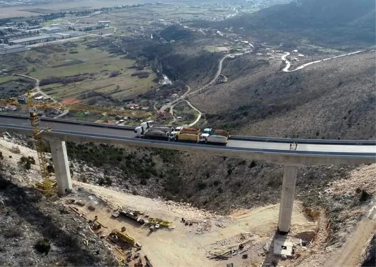 Izvršeno probno testiranje: Vijadukt kod Mostara izdržao prve kamione