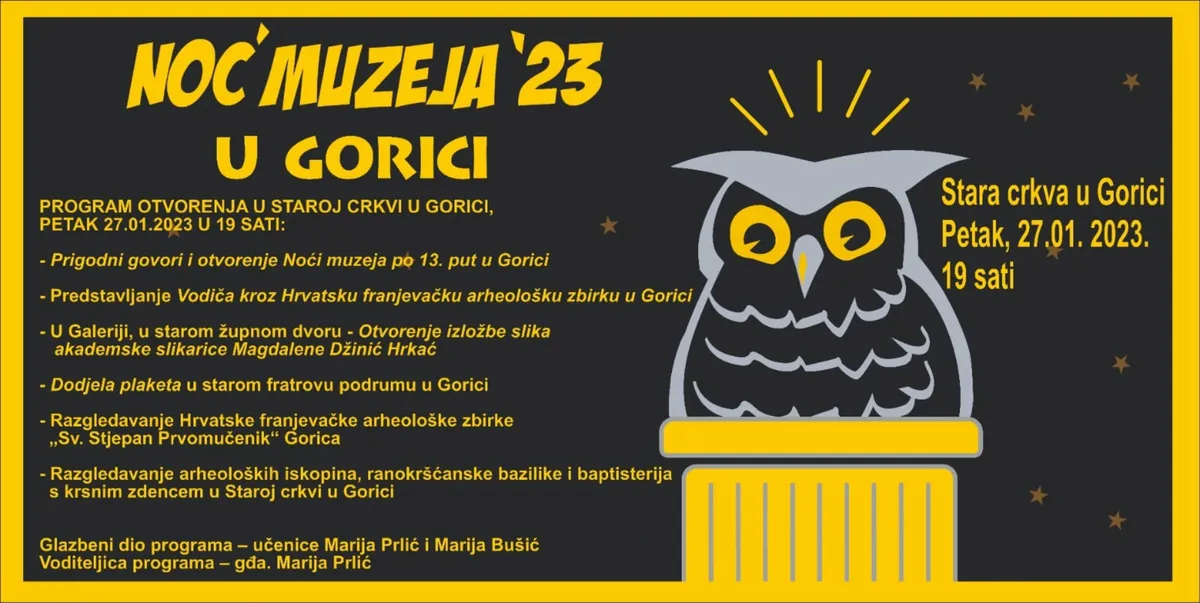 NAJAVA: 13. Noć muzeja u Gorici