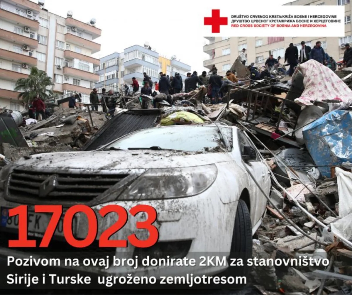 Crveni križ Grude: Poziv za pomoć stanovništvu koje je potres ostavio bez najbližih, bez doma...