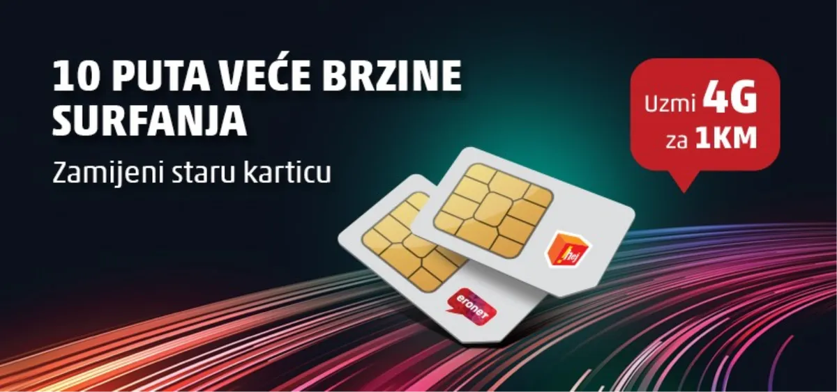 Zamijenite svoju SIM karticu i surfajte i do 10 puta većom brzinom