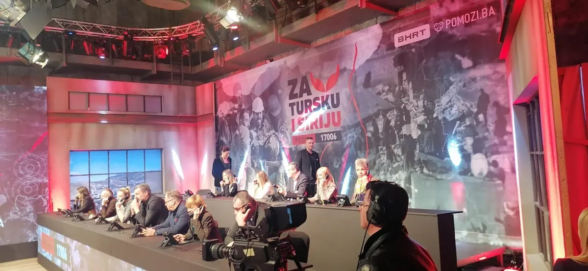 'Teleton' na BHRT-u: Građani BiH donirali oko 300 tisuća KM za narod Turske i Sirije