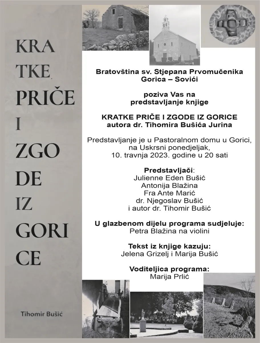 Predstavljanje knjige Kratke priče i zgode iz Gorice