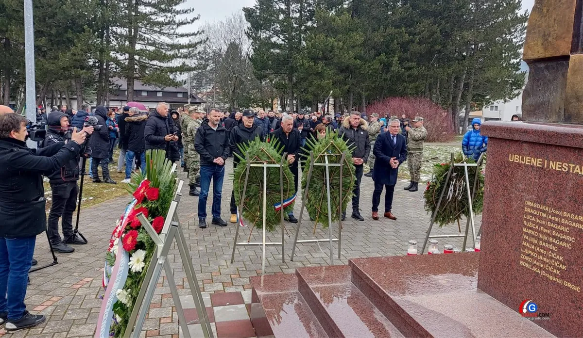 KUPRES: Obilježena 31. godišnjica stradanja hrvatskih branitelja FOTO 2