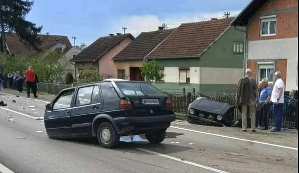 U prometnoj nesreći 'Duja' se prepolovila od siline udara