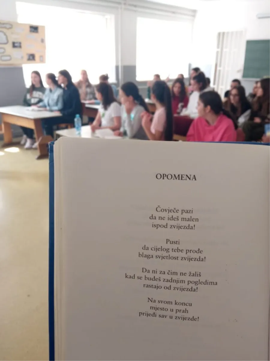 U grudskim školama posvećen sat jednom od najvećih hrvatskih pjesnika Antunu Branku Šimiću 2