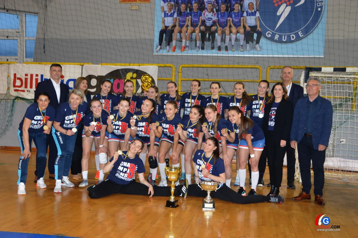HRK Grude svečano proslavio 8. naslov prvaka Premijer lige FOTO