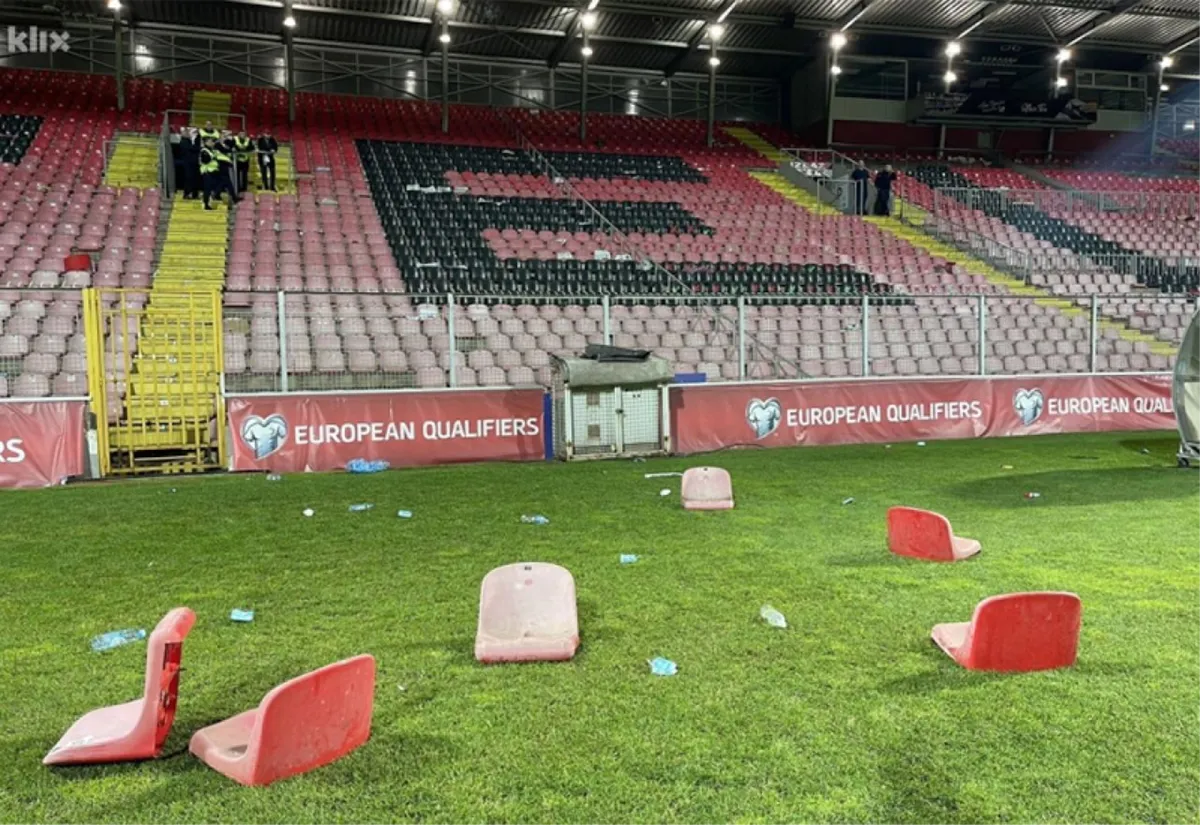 Nogometni savez BiH fakturirat će Veležu račun za štetu na stadionu u Zenici