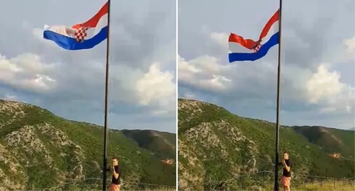 Dvojica Srba iz Knina skinuli hrvatsku zastavu i sve snimali i djelili po internetu, kazne će uskoro doznati