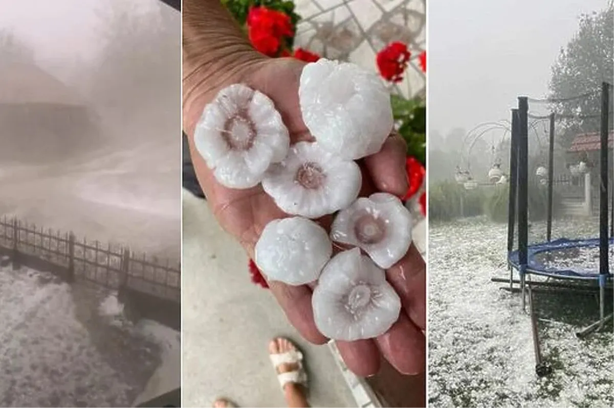 FOTO: Led i tuča kakva nije viđena u Srbiji, oluja treći dan hara susjedstvom