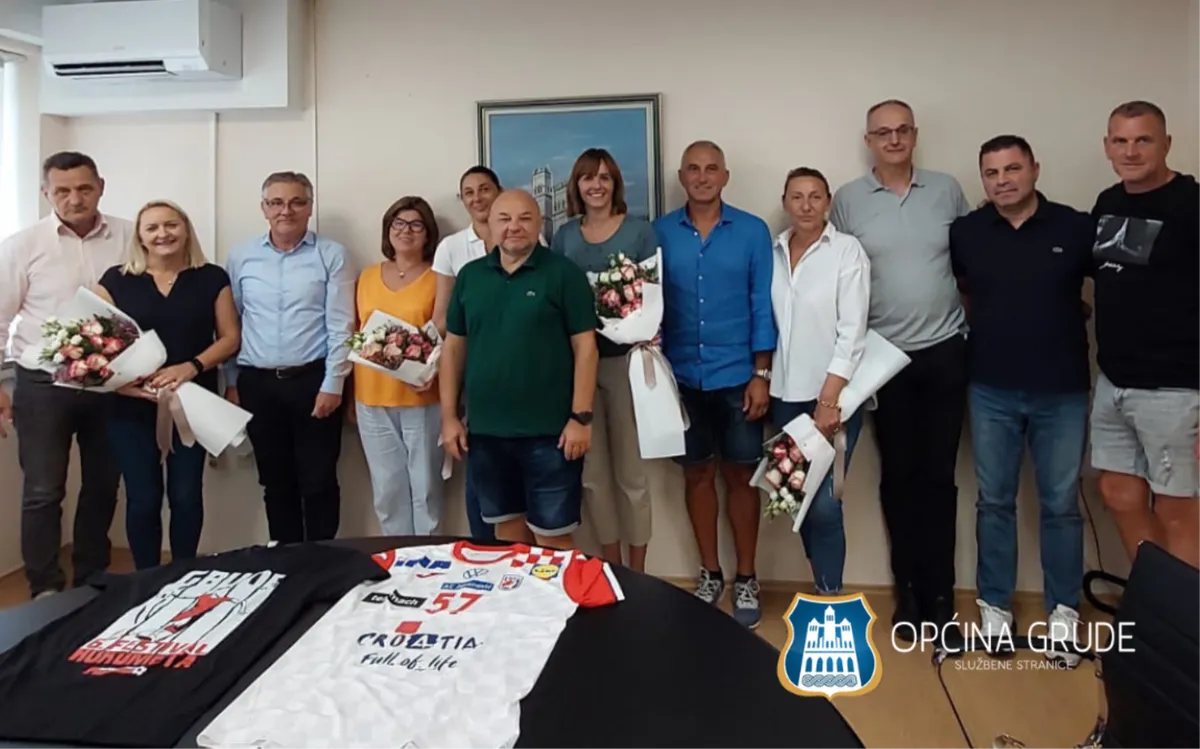6. Festival rukometa - Vodstvo HRK Grude i treneri posjetili Općinu