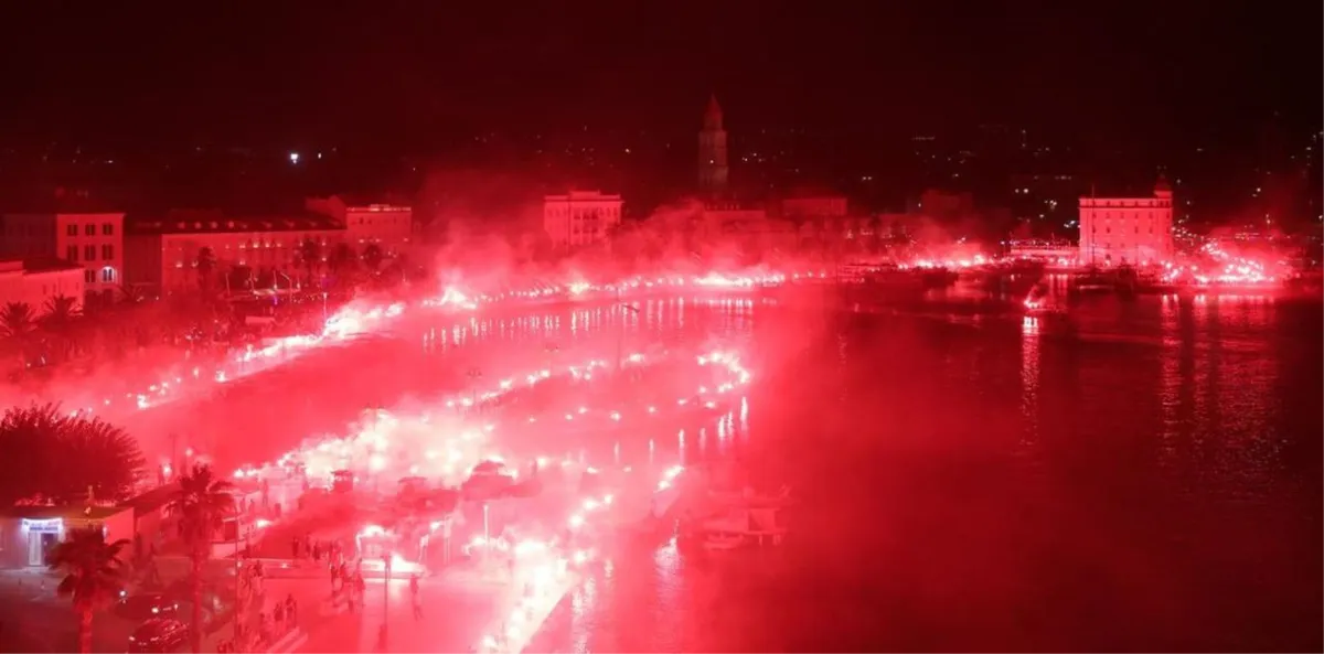 Torcida 'zapalila' Rivu pred Dinamo 