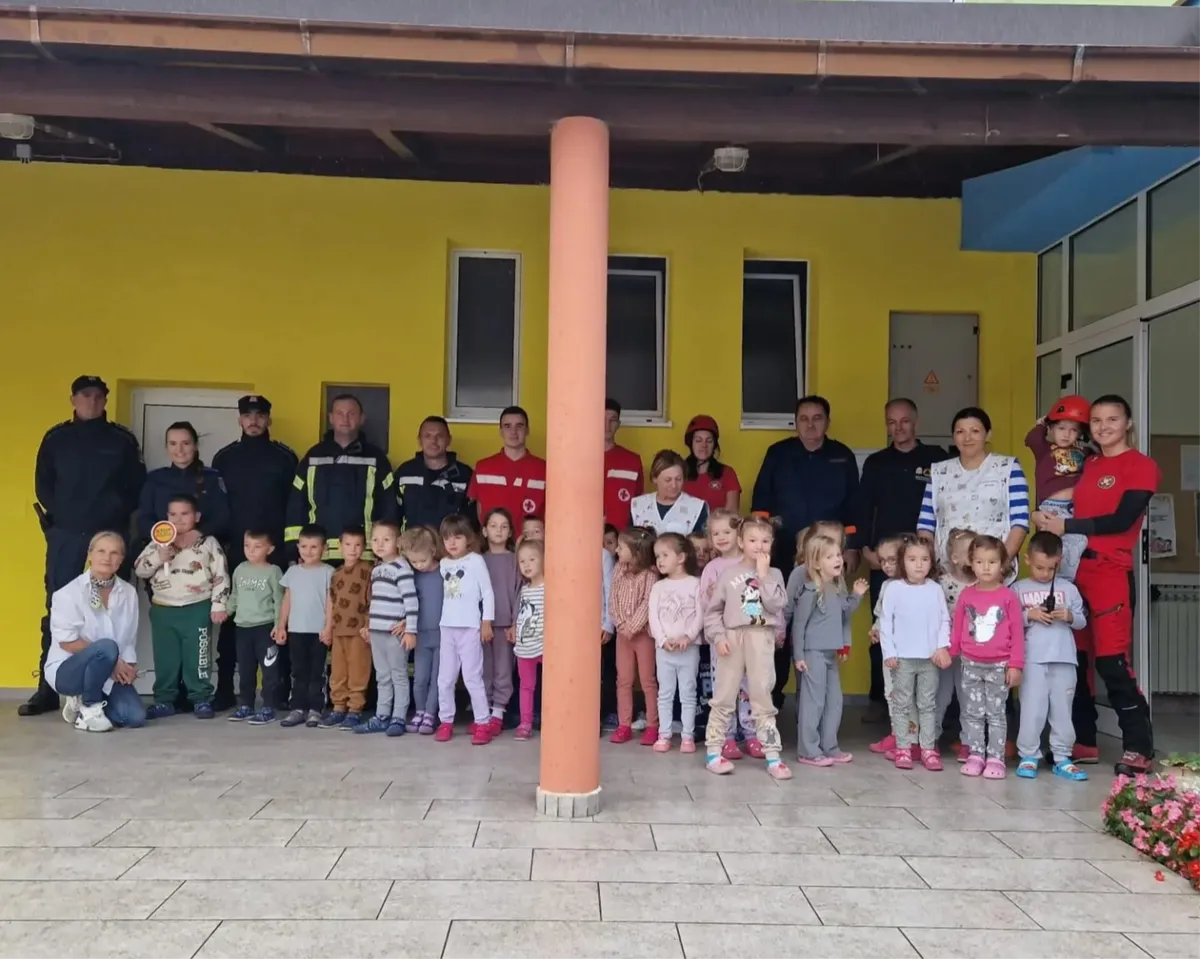 Grude: Pripadnici Civilne zaštite ŽZH educirali najmlađe FOTO