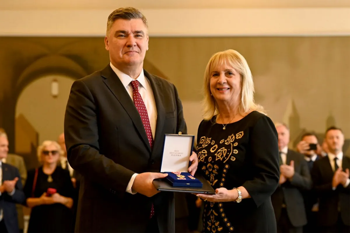 Milanović odlikovao akademkinju Ljerku Ostojić i tenisača Marina Čilića 1