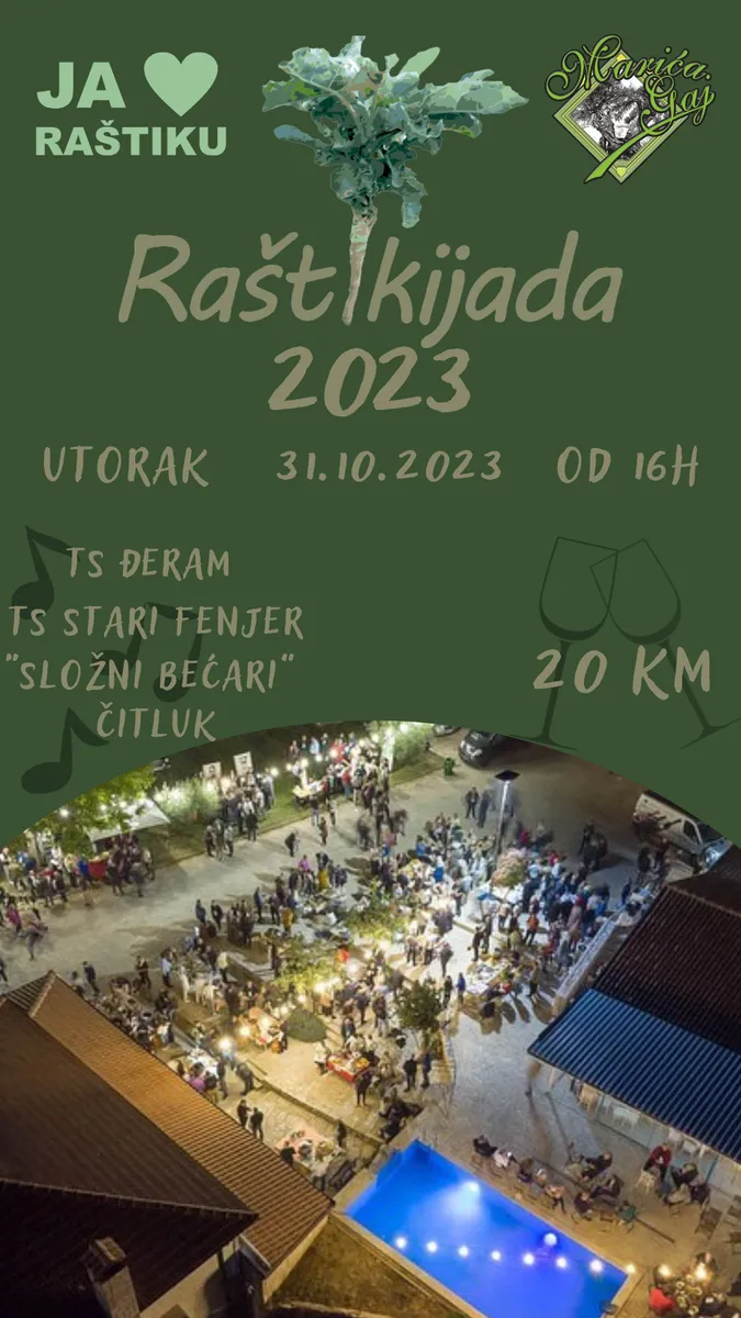 11. Raštikijada u utorak 31. listopada