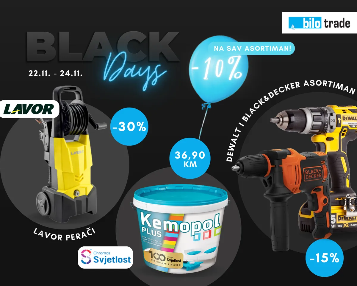 Black Friday u Bilo Tradeu