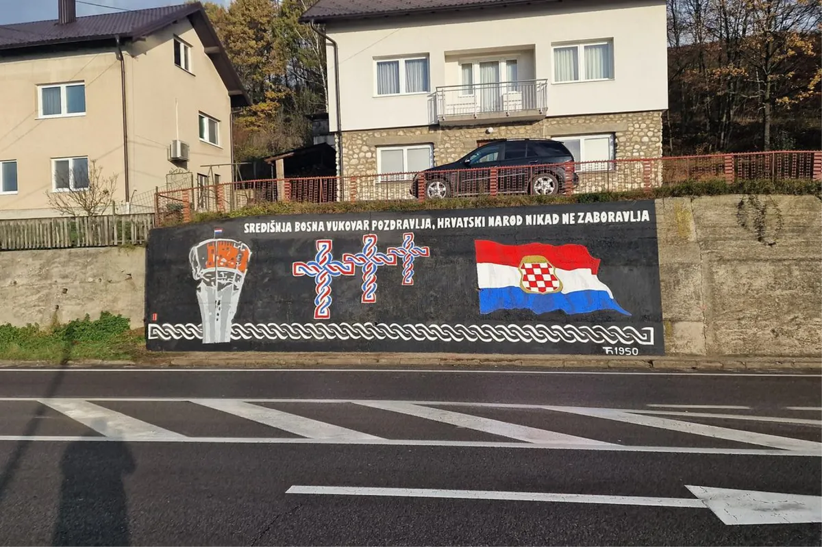 Novi Travnik se muralom naklonio Vukovaru