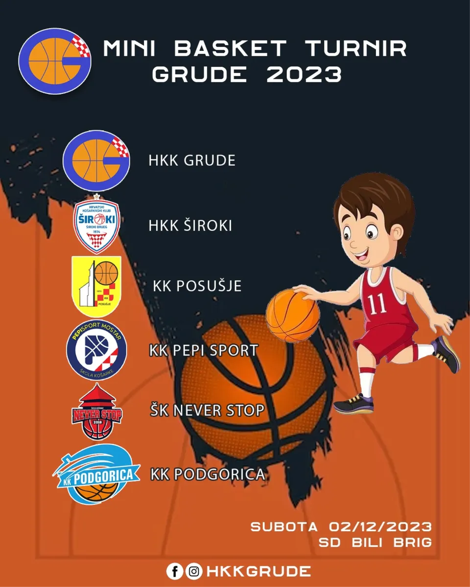 NAJAVA: Mini Basket Turnir Grude 2023.