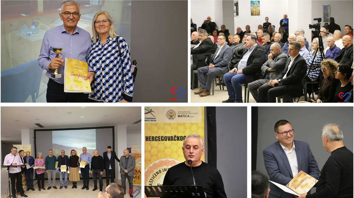 FOTO: Gruđanin ima najbolji med! Grgo Knezović s Ledinca 'Šampion meda' u Mostaru