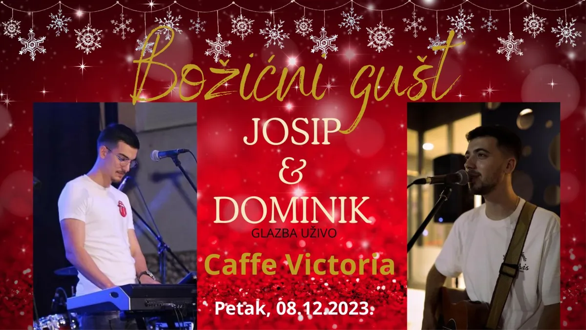 Božićni gušt i glazba uživo u Caffe baru Victoria Grude