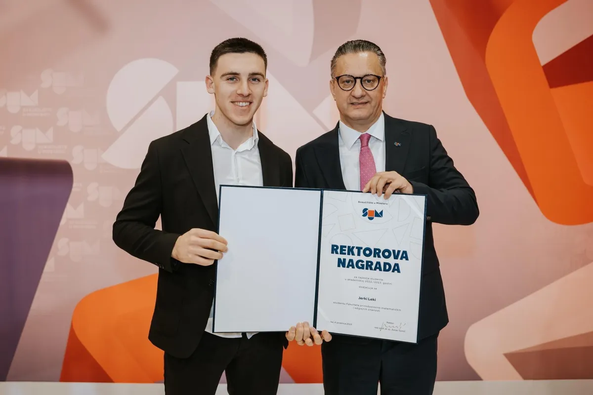 GRUĐANIN JERKO LEKO DOBITNIK REKTOROVE NAGRADE 1