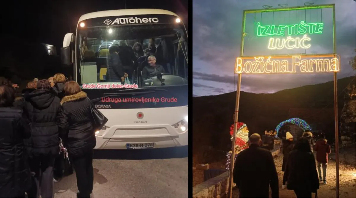 FOTO: Članovi Udruge umirovljenika Grude posjetili Božićno selo. Svima žele sretan i blagoslovljen Božić