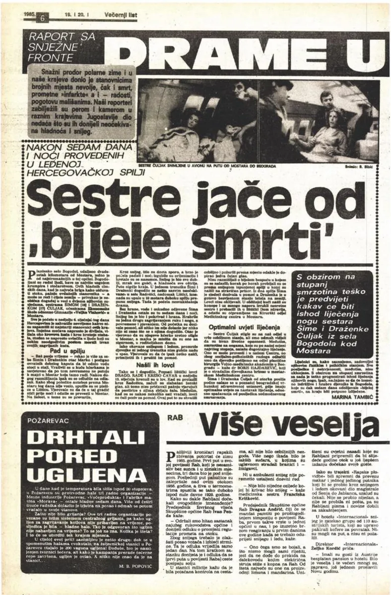 Sestre Čuljak u snijegu i ledu provele 168 sati bez sna! Preživjele su jednu od najgorih zima u Hercegovini 2