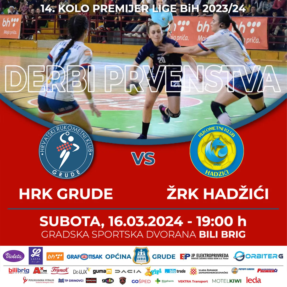 U subotu derbi prvenstva u Grudama