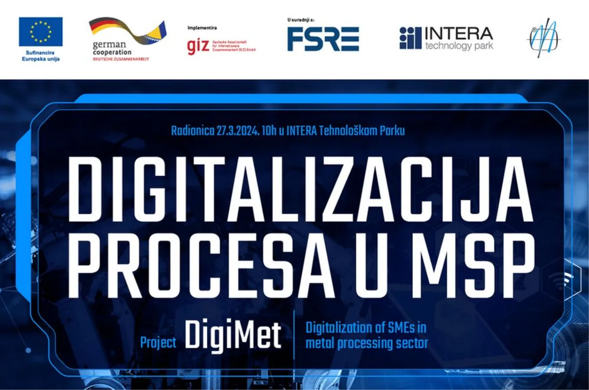 Radionica Digitalizacija procesa u MSP u INTERA Tehnološkom Parku Mostar
