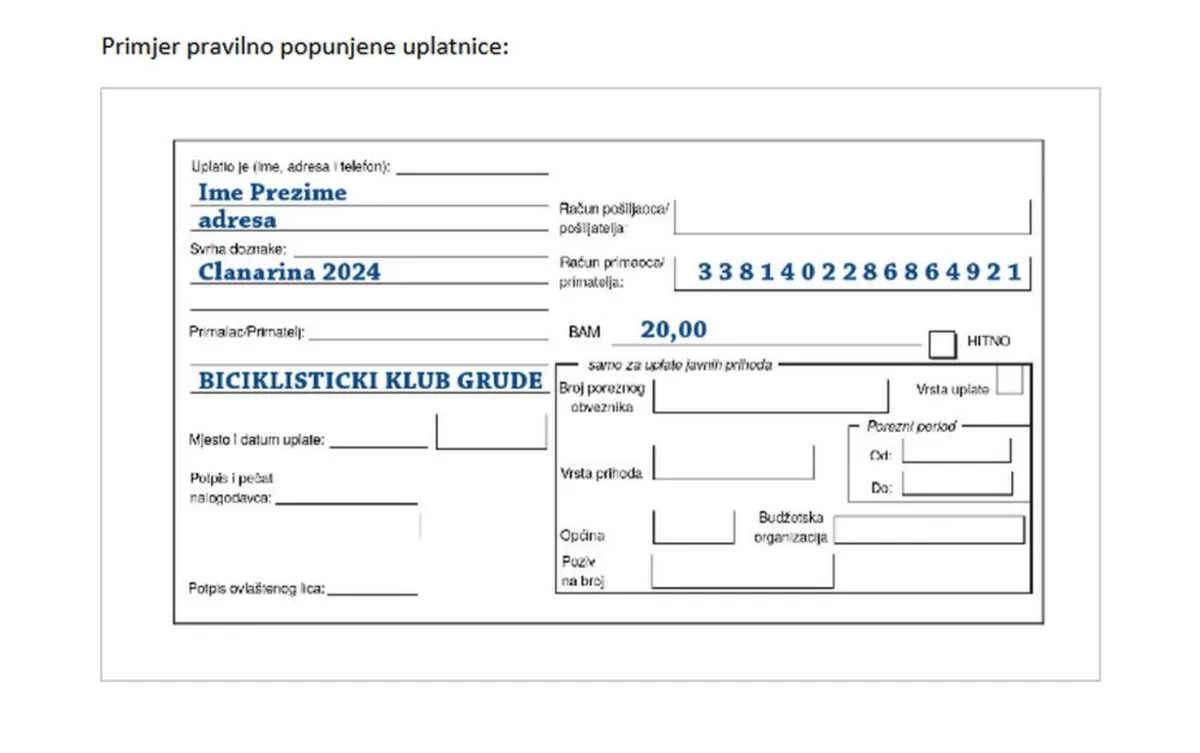 Postanite član Biciklističkog kluba Grude 1