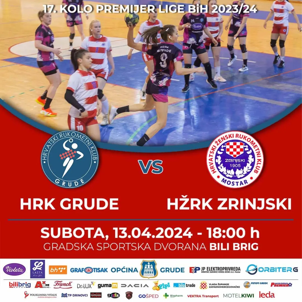 HERCEGOVAČKI DERBI - HRK Grude dočekuje Zrinjski