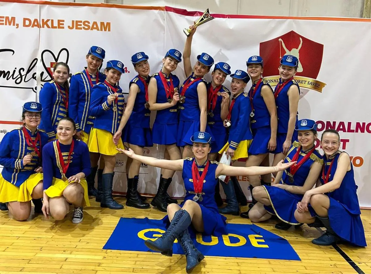 FOTO: Zlato, srebra, bronce za GRUDE! Mažoretkinje izvrsnim nastupila pobrale medalje na VI. Nacionalnom prvenstvu BiH! 11