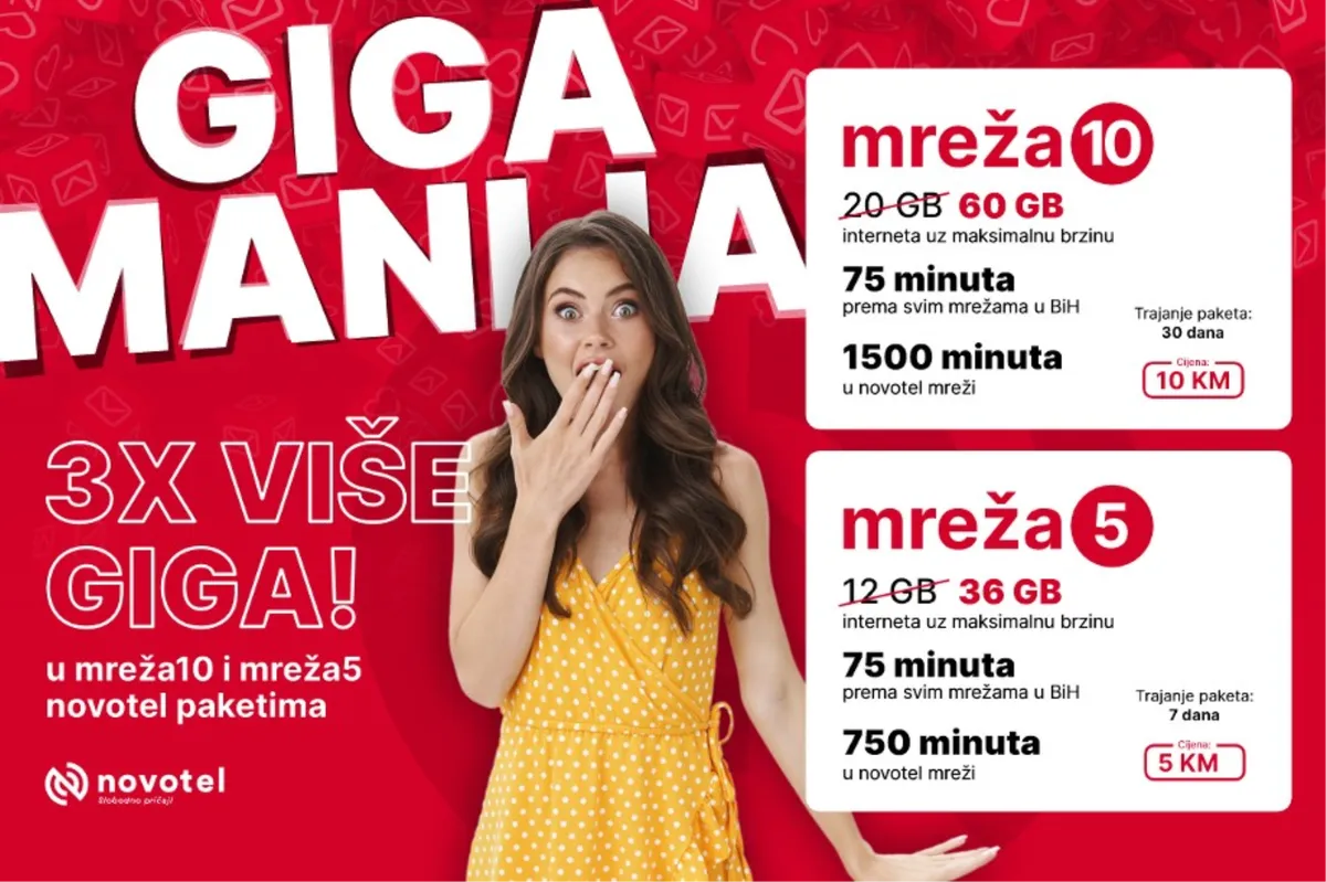 Novotel neodoljive pogodnosti za prepaid korisnike! 2