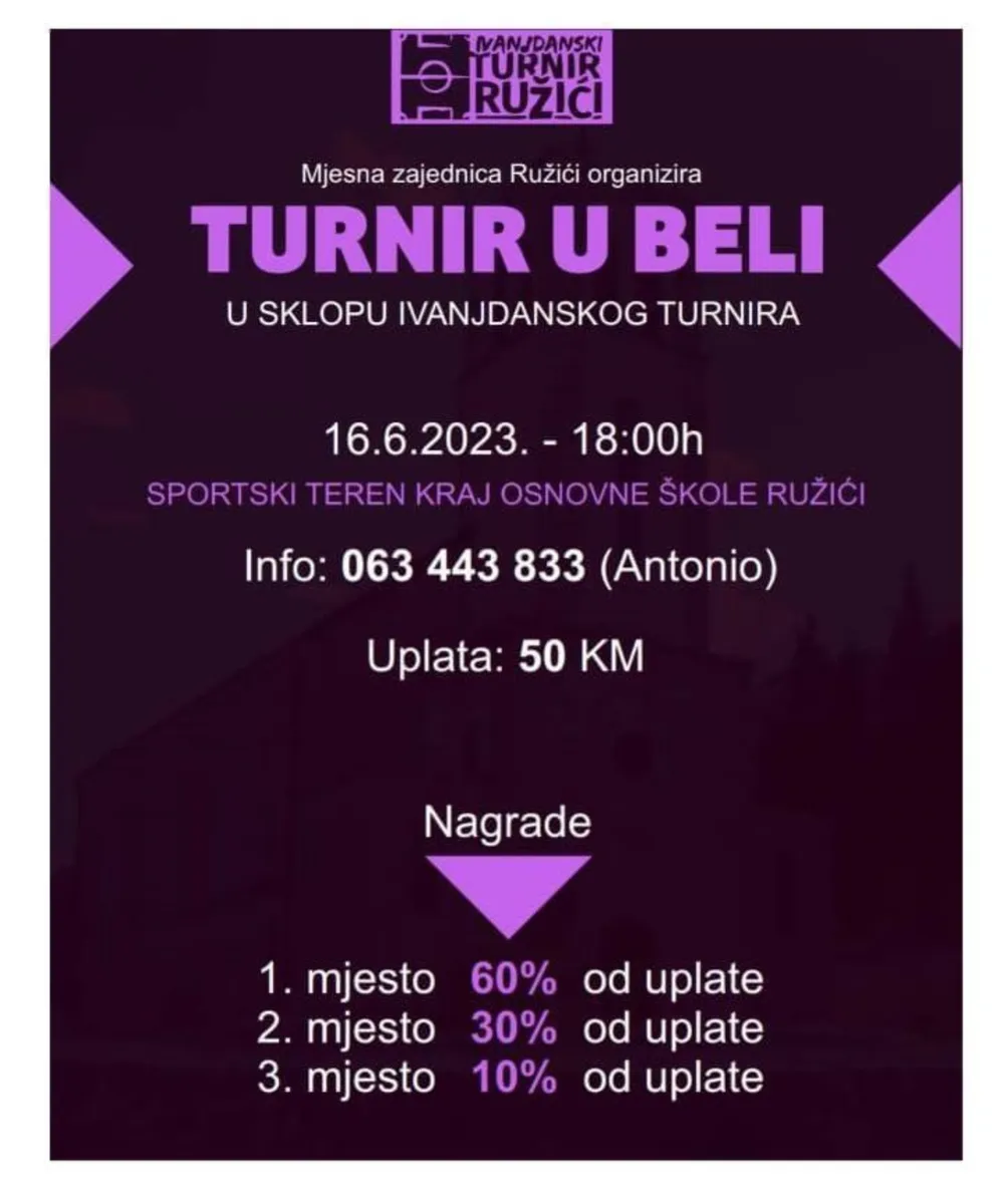 Bogat program na XXI. Ivandanjskom turniru Ružići 2024. 2