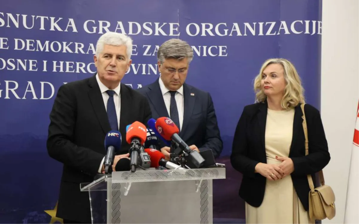 Plenković i Čović danas će razgovarati o stanju u BiH