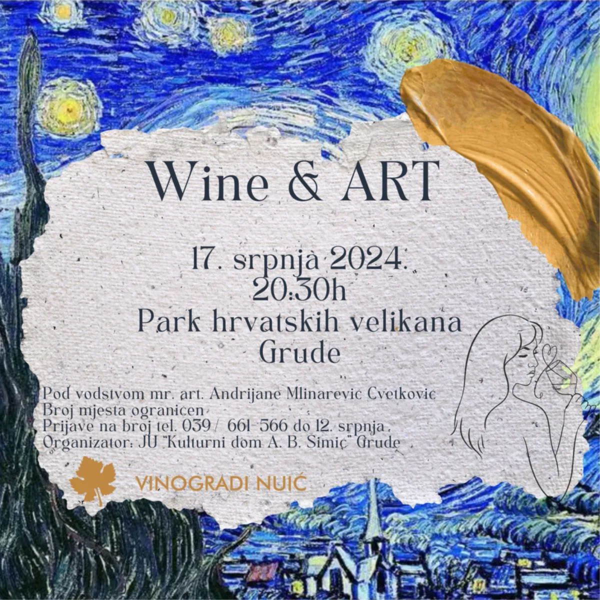 JU Kulturni dom AB Šimić Grude organizira zanimljiv događaj - Wine&Art