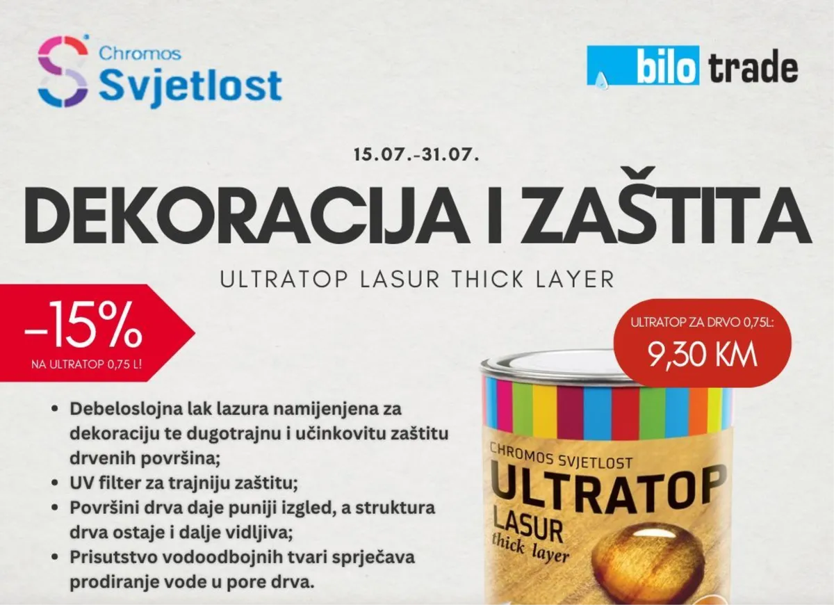 U Bilo tradeu svakog tjedna akcija je jedna!