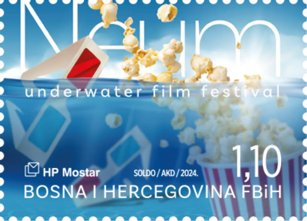 Prigodna marka HP Mostar u povodu Neum underwater film festivala 1