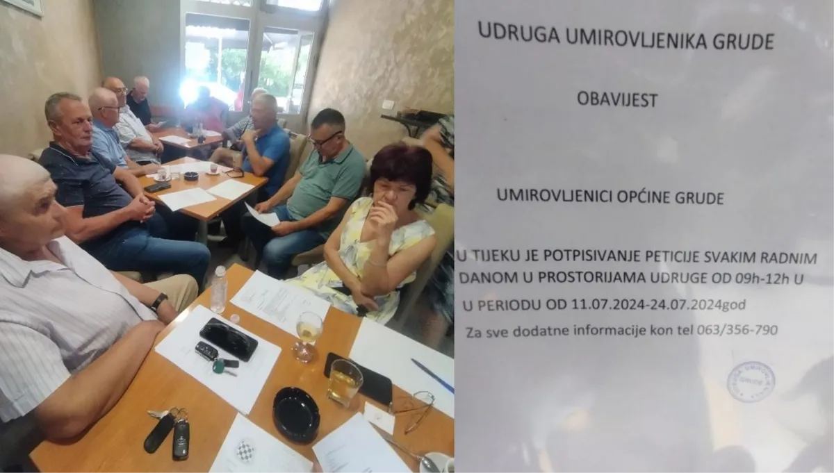 Podrška grudskim umirovljenicima u borbi za prava! Potpisuje se peticija s ciljem povećanja mirovina