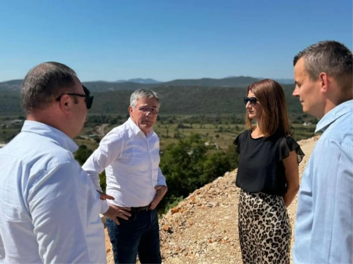 Grude - Ministrica Katić obišla gradilište sjeverne obilaznice