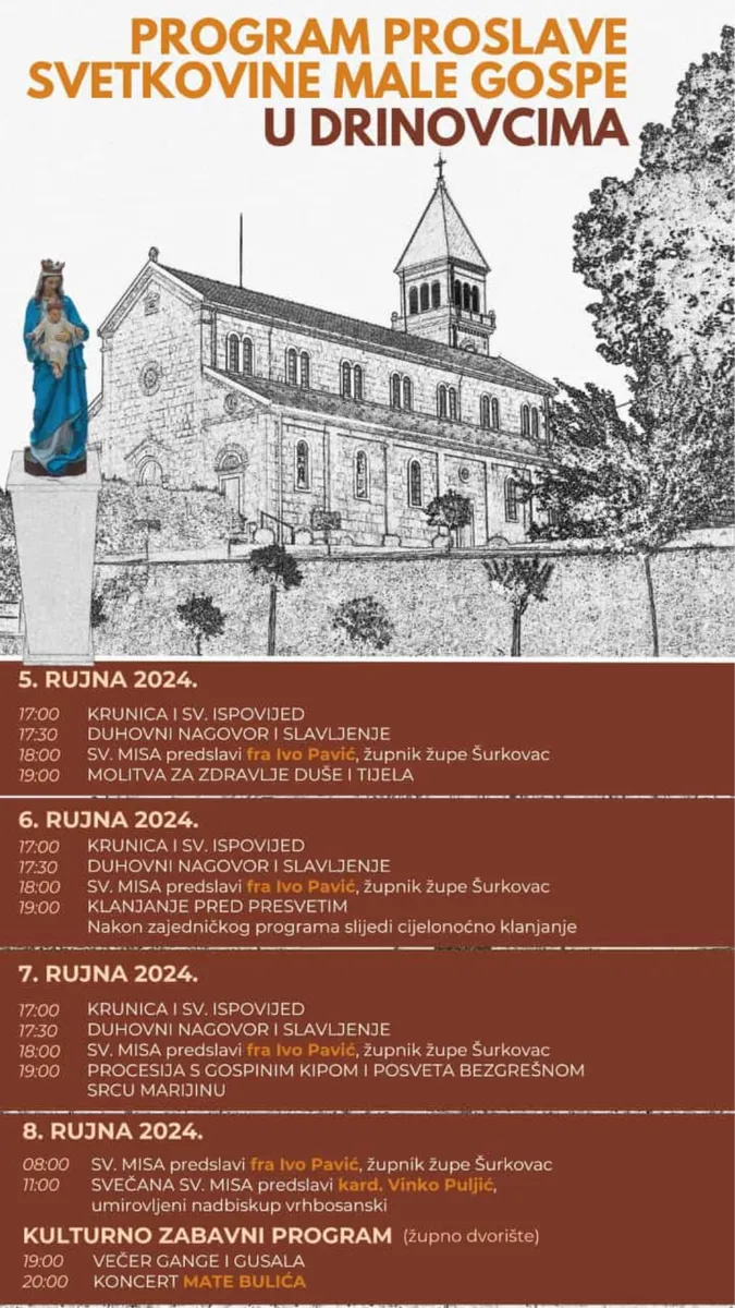 Drinovci: Fra Ivo Pavić će predvoditi svetu misu četiri dana u nizu 1