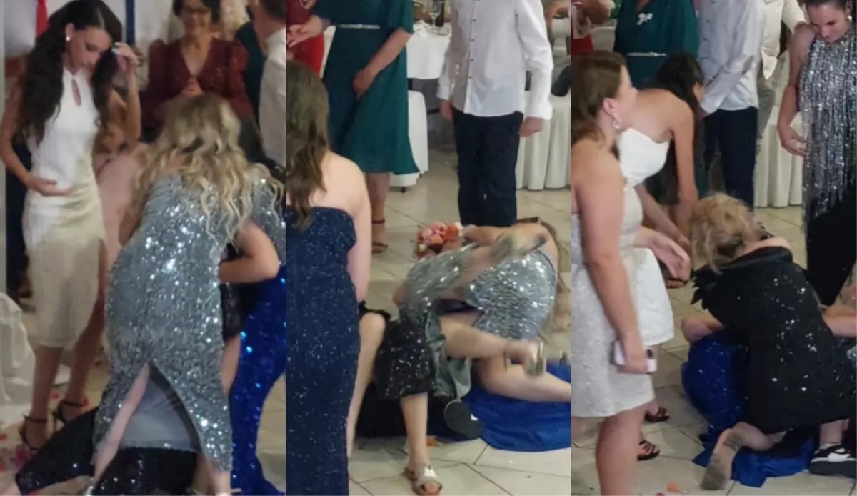 Borba djevojaka u hvatanju buketa začinila je svadbenu sezonu! VIDEO