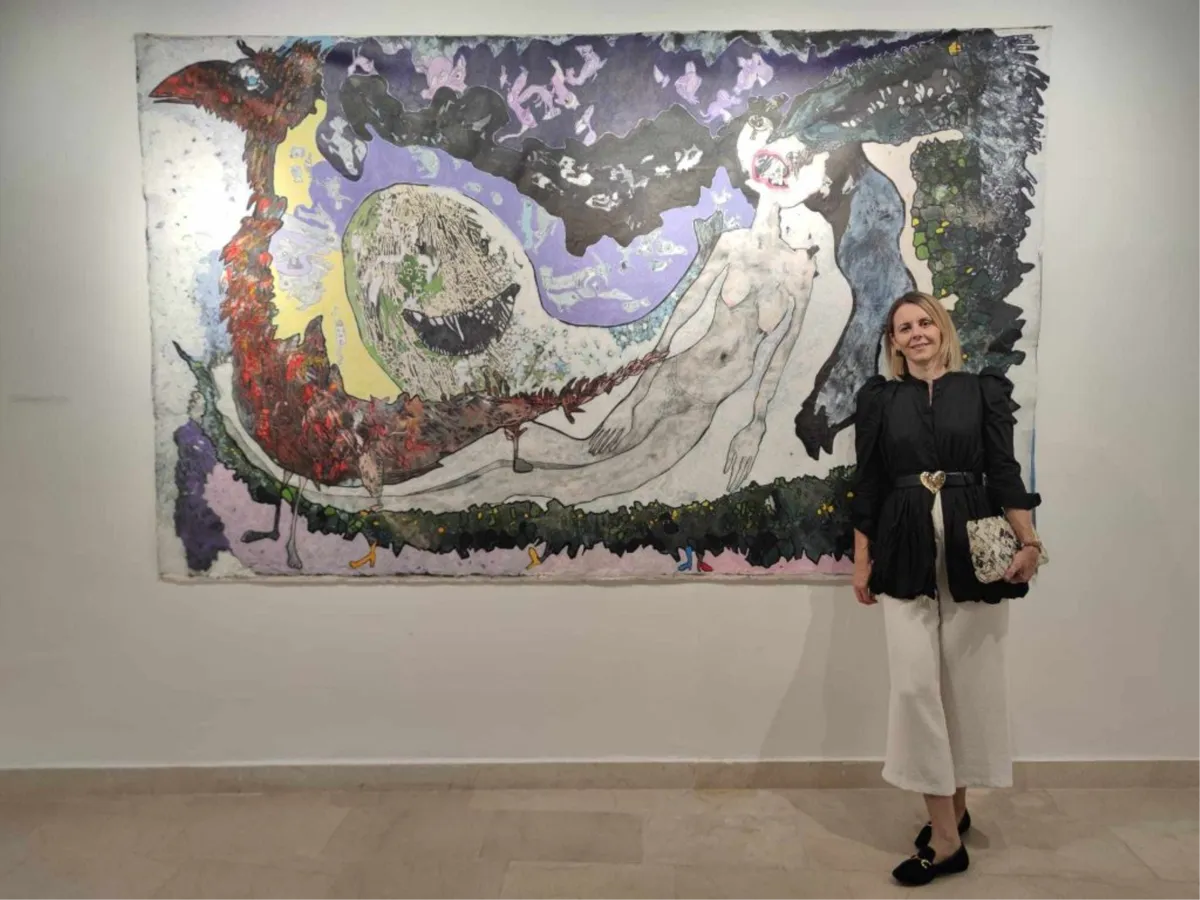 FOTO: U Galeriji Kninskog muzeja otvorena izložba slika Andrijane Mlinarević-Cvetković 4