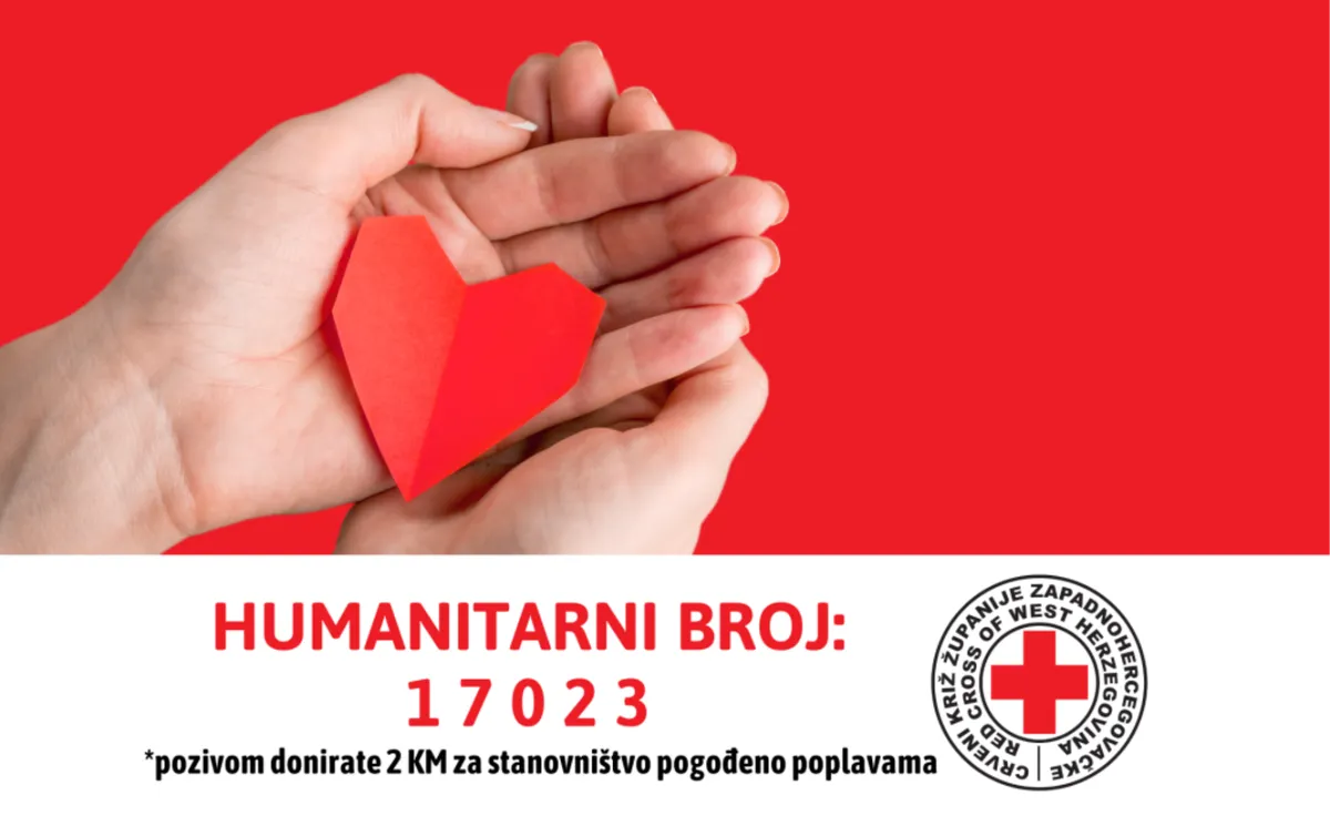 Crveni križ ŽZH pokrenuo humanitarnu akciju prikupljanja pomoći