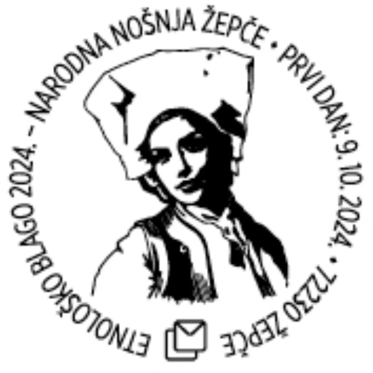 Narodna nošnja iz Žepča na markama HP Mostar 1