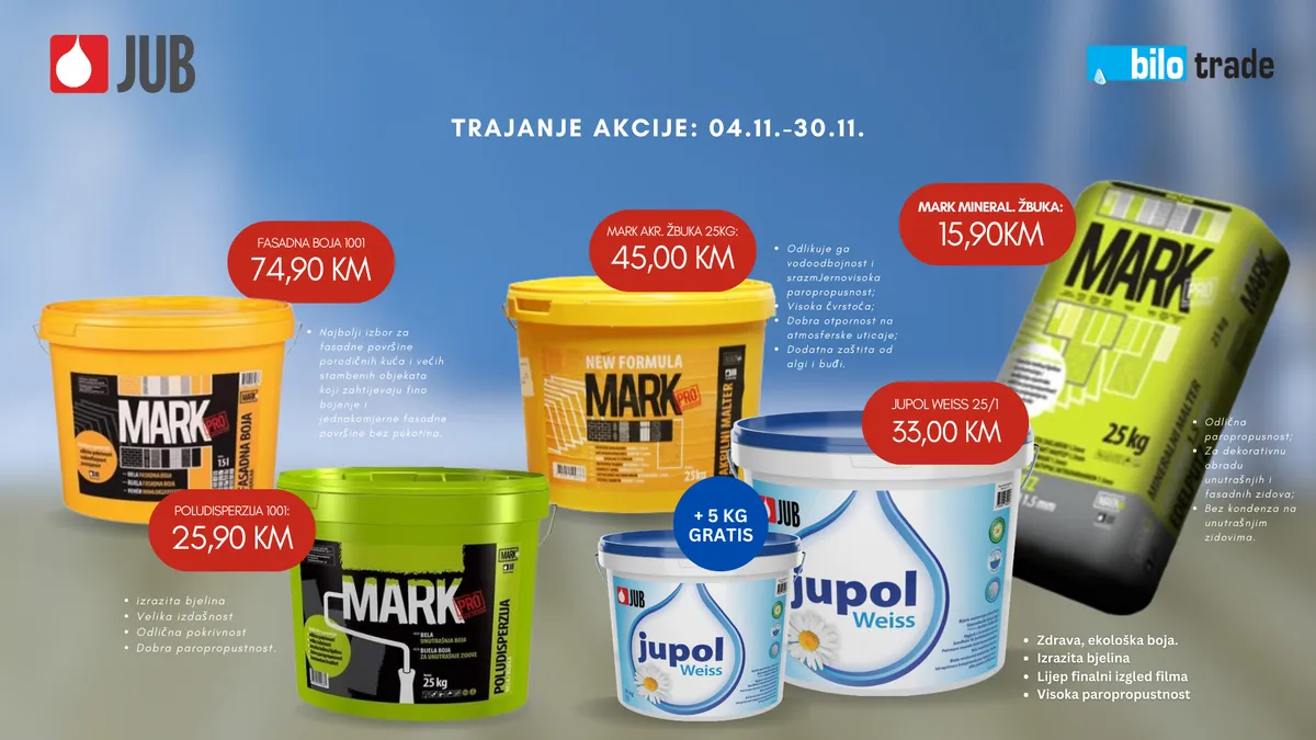 Izvrsna akcija iz Bilo tradea u studenom