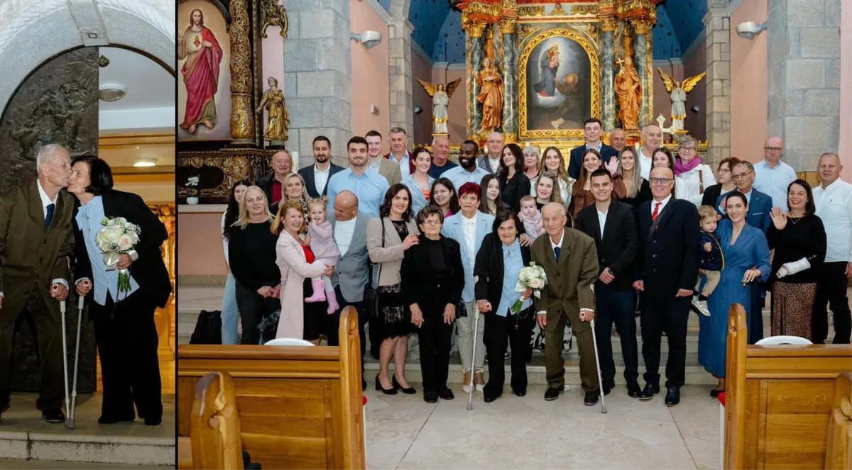 Fra Marko Bandić predvodio obnovu zavjeta Dragice i Petra Hercega! 'Sve je isto kao i prije 60 godina, samo je sada više svata i obilniji ručak'
