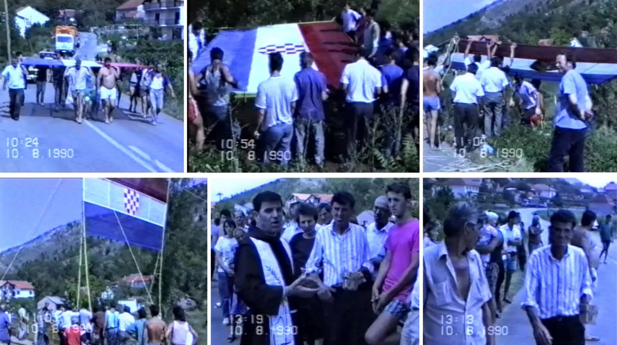 POVIJESNI VIDEO: PODIZANJE ZASTAVE U GRUDSKOM VRILU 1990. GODINE!