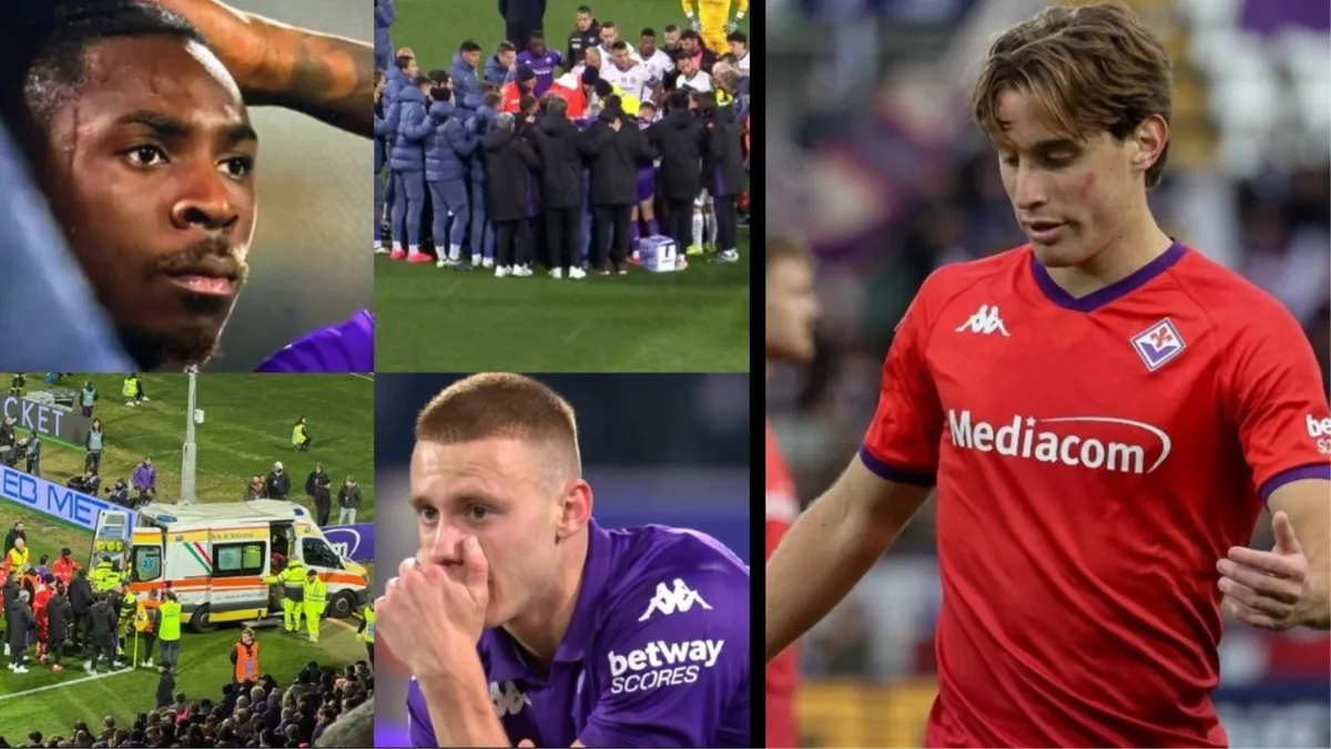 Užasne scene na utakmici Fiorentina - Inter: Igrač se srušio na teren, utakmica je prekinuta